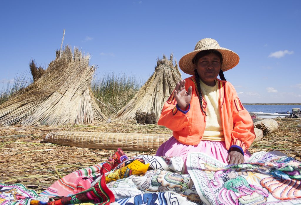 ilhas de Puno no Peru